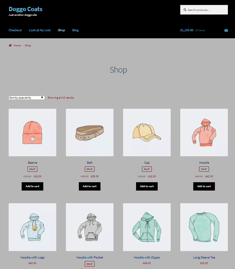 Display Products on Shop Page in WooCommerce