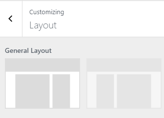 WordPress Customizer Change Site Layout Settings