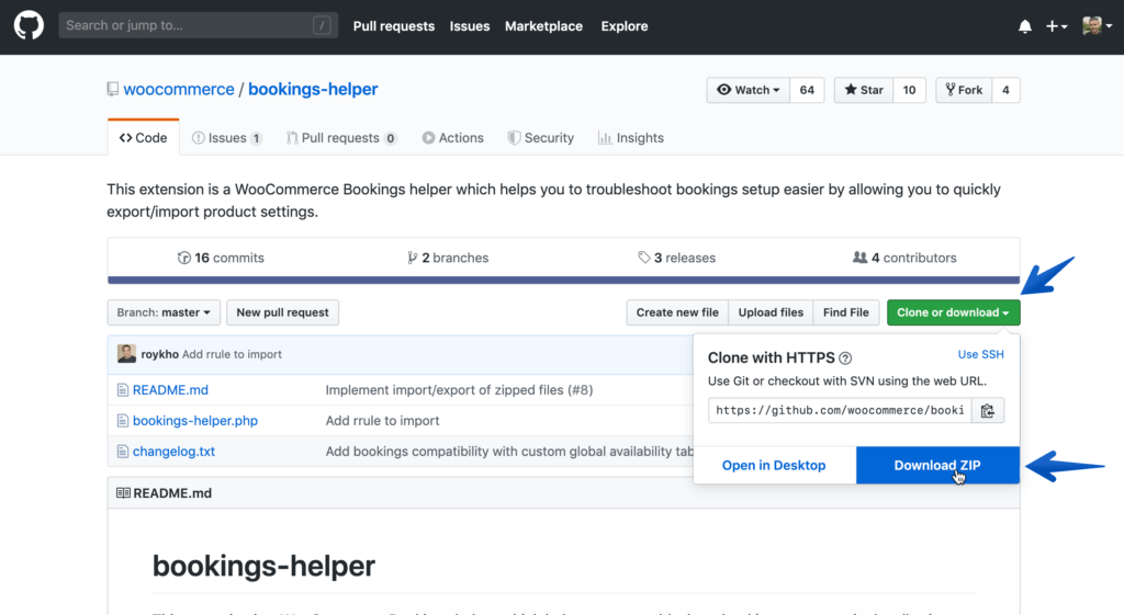 The Bookings Helper plugin is developed by WooCommerce and maintained over at Github.