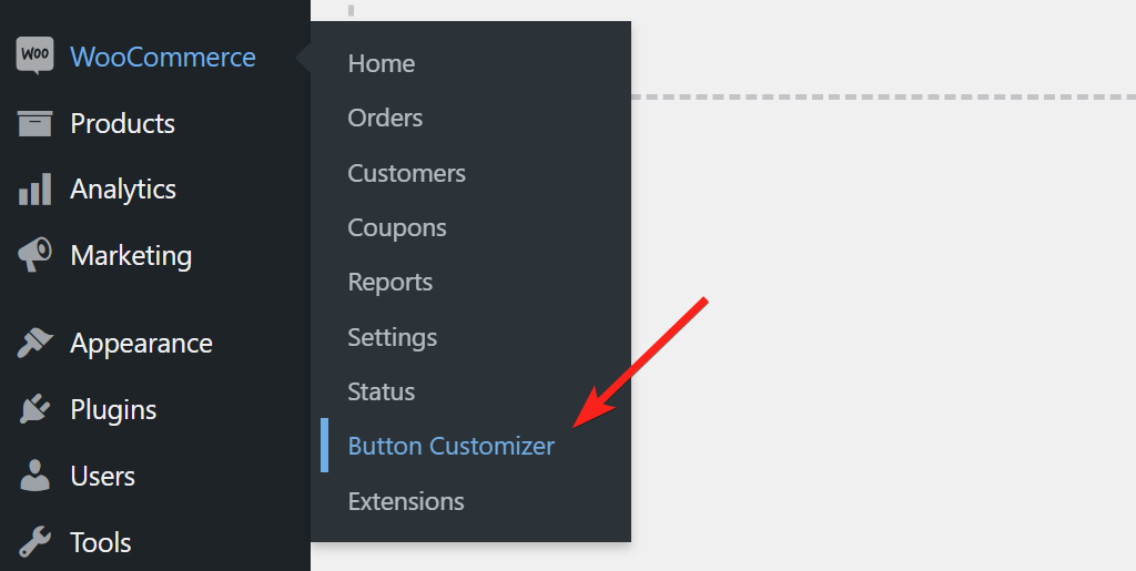 Navigating to settings page